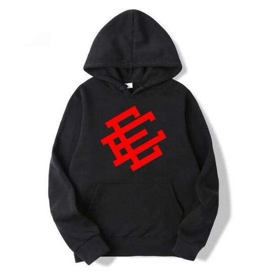 Eric-Emanuel-EE-Red-Logo-Print-Hoodie